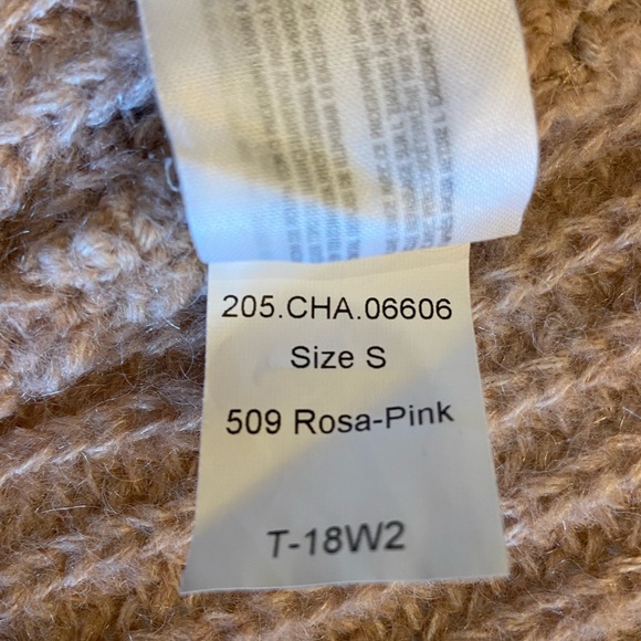 Chunky Knit Wool Blend Cardigan Sweater Designed in Spain S - Picture 12 of 13